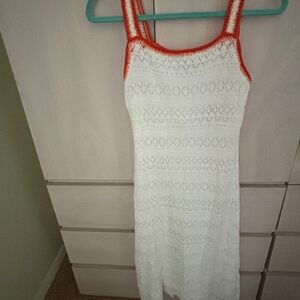 Sale! New Jessica Simpson White Crochet Sleeveless Dress w/ Crochet Straps